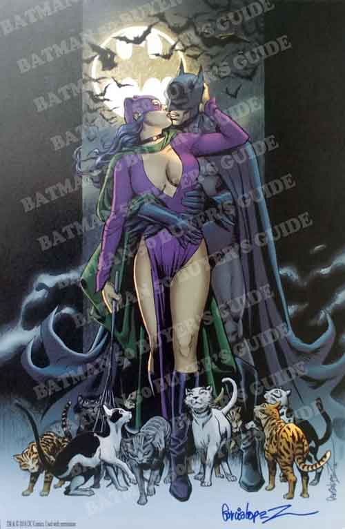 Batman and Catwoman Pinup by Jose Luis Garcia-Lopez